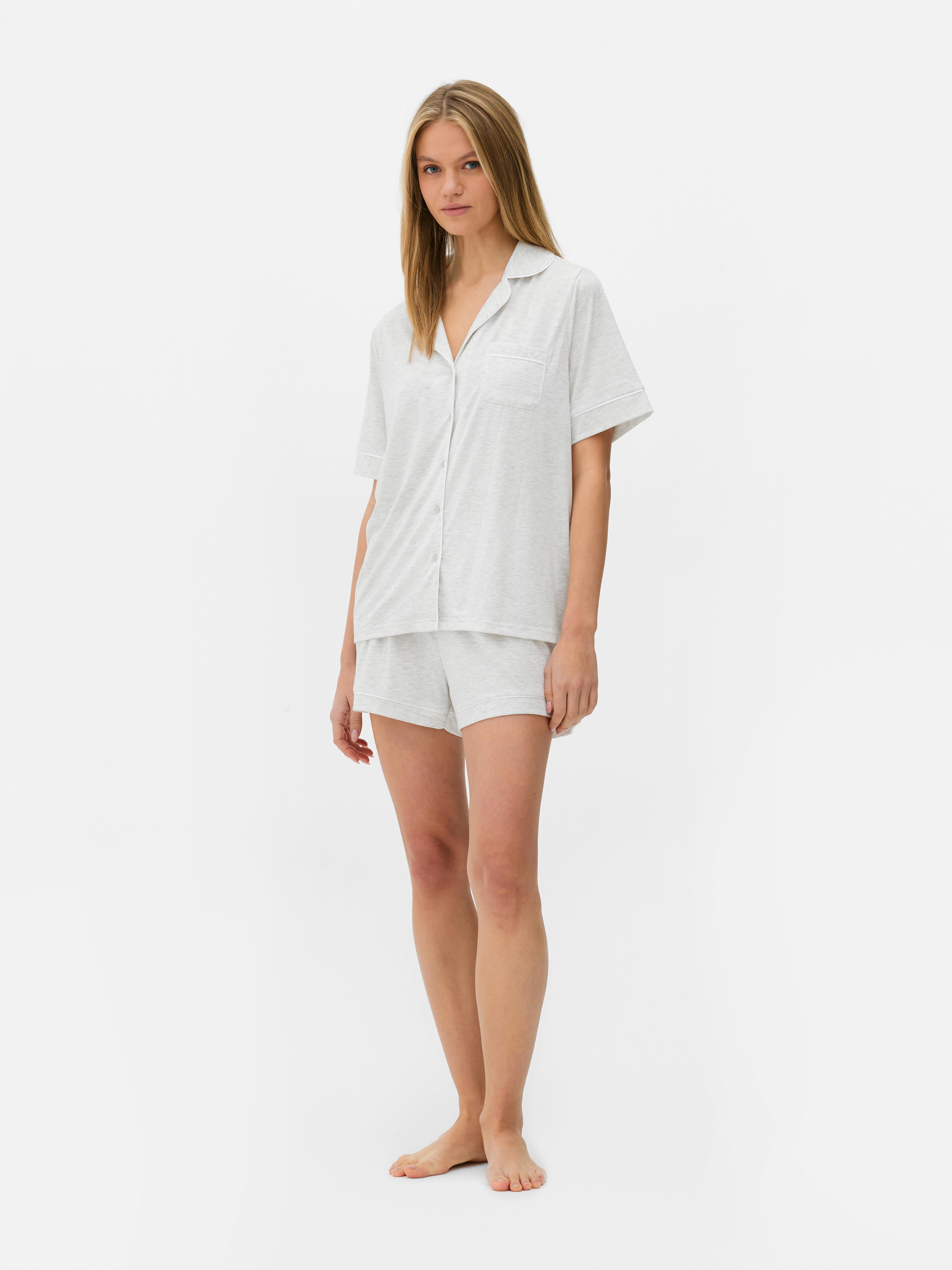 Jersey Boyfriend Short Pajama Set