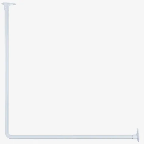 Badeforhængsstang VARA 90x90x90 hvid