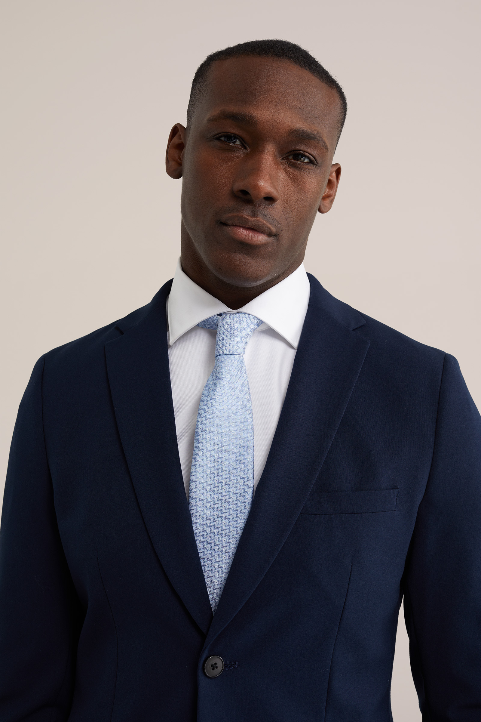 Heren stropdas met stippenprint