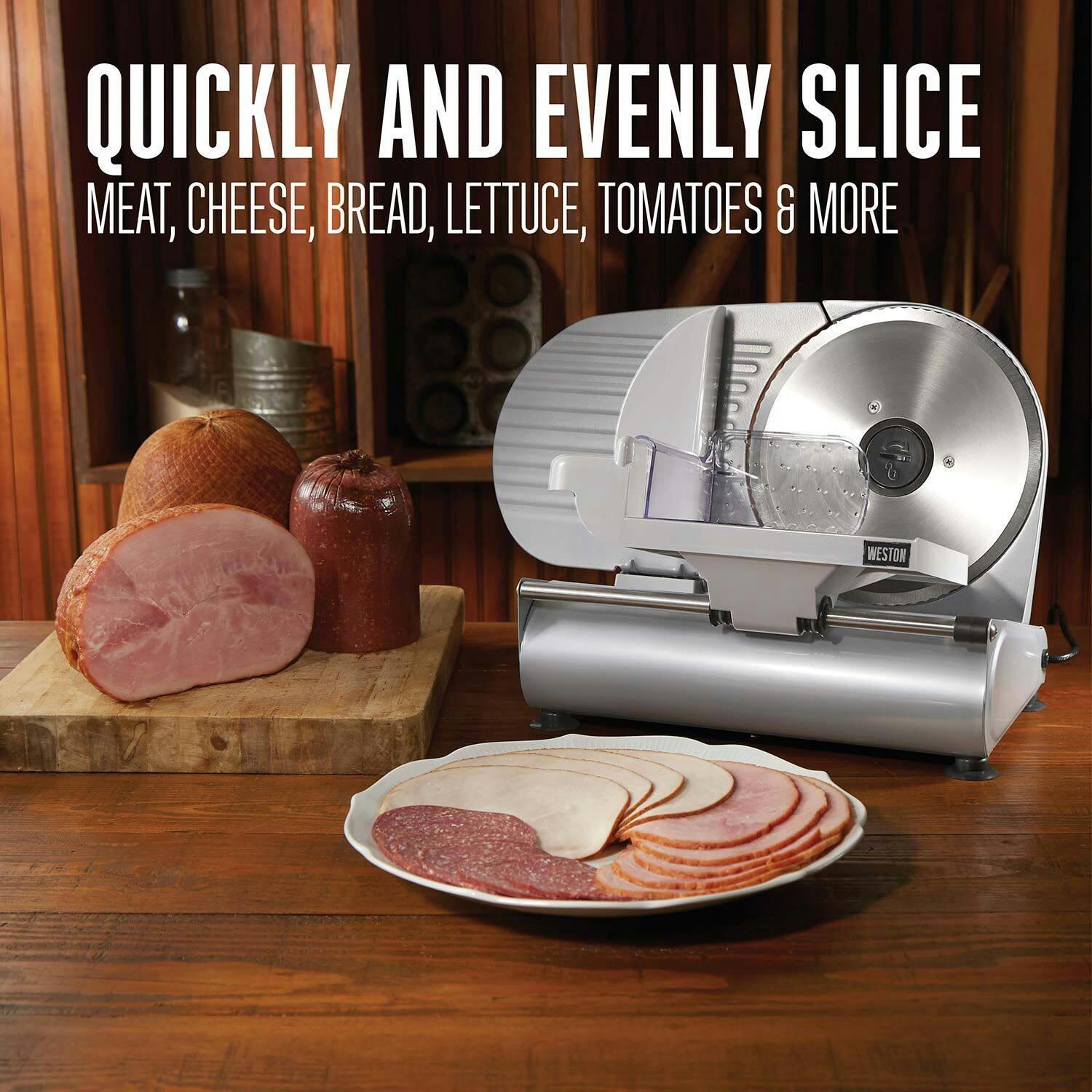 Weston 150W Meat Slicer, 9-in