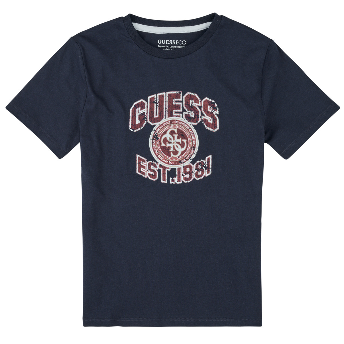 Guess - ORGANIC COTTON JERSEY - Marine