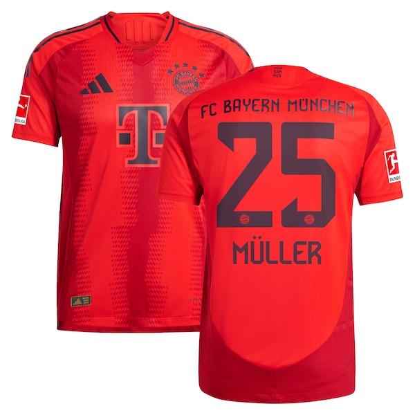 Thomas Müller Bayern Munich adidas 2024/25 Home Authentic Player Jersey - Red