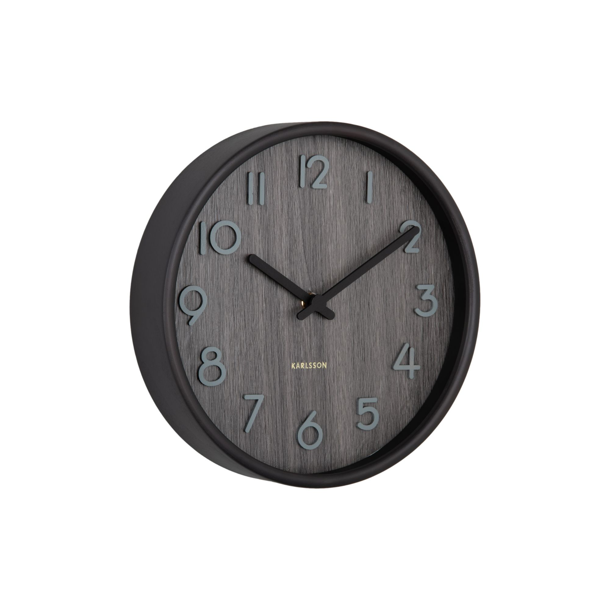 Karlsson wandklok Pure Small - bruin - Ø22cm