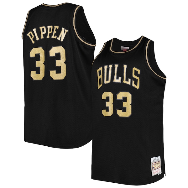 Scottie Pippen Chicago Bulls Big & Tall Hardwood Classics 1997/98 Swingman Jersey - Black