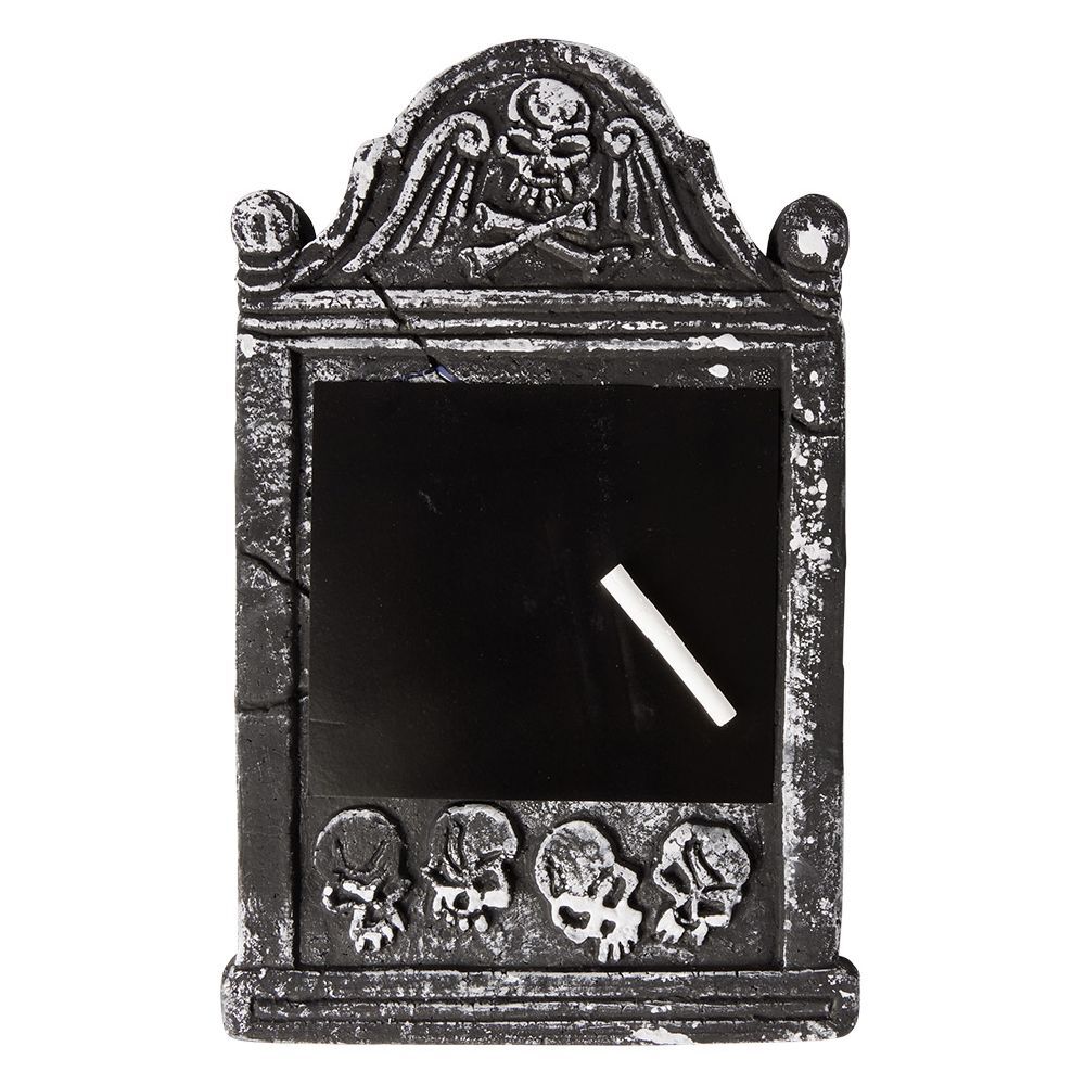 Pierre tombale personnalisable tableau noir avec craie 32xH40cm