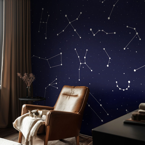 Tapeta Astro niebo edukacyjna dla chłopca flizelina 104x70