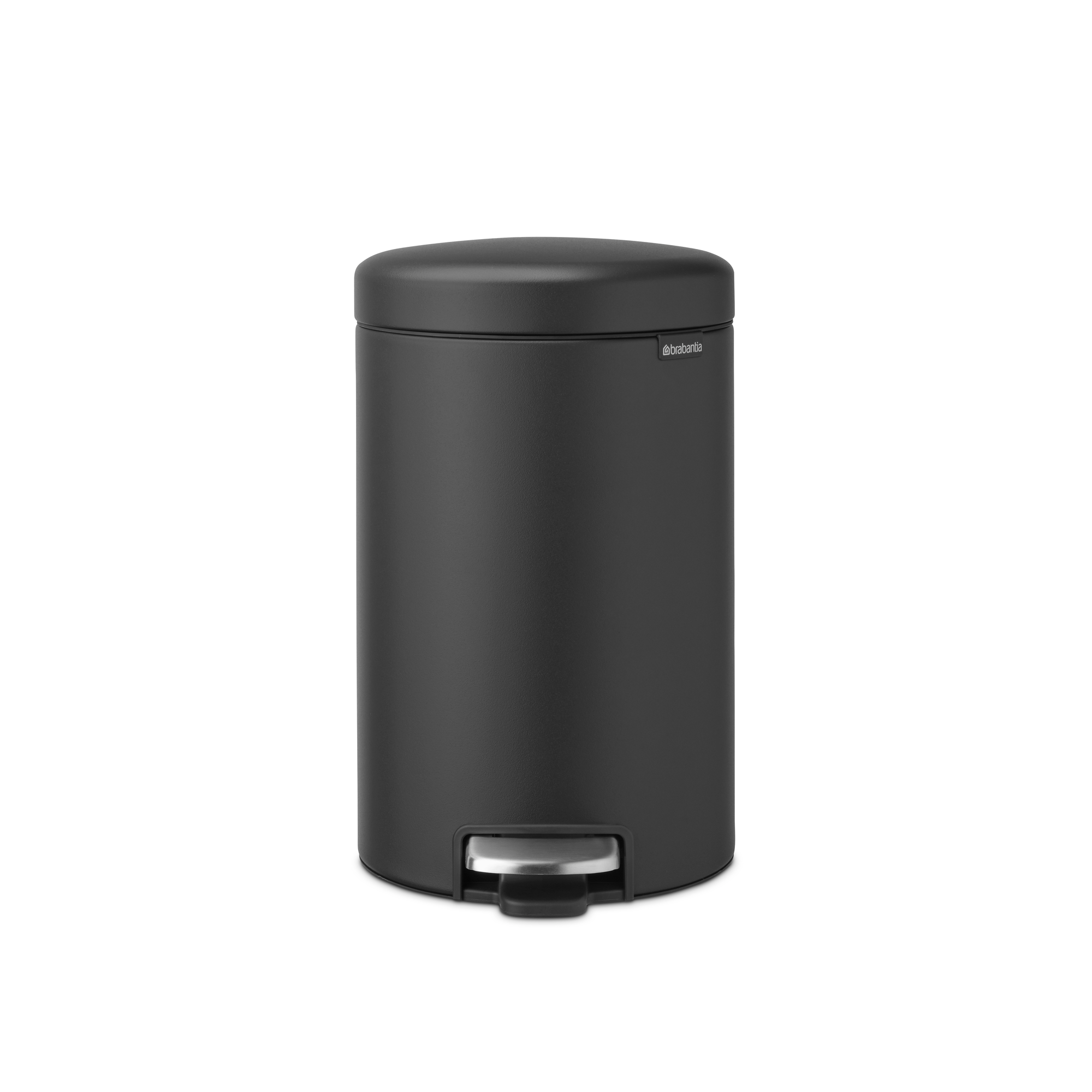 Brabantia NewIcon Pedaalemmer, 12 liter, kunststof binnenemmer - Mineral Infinite Grey