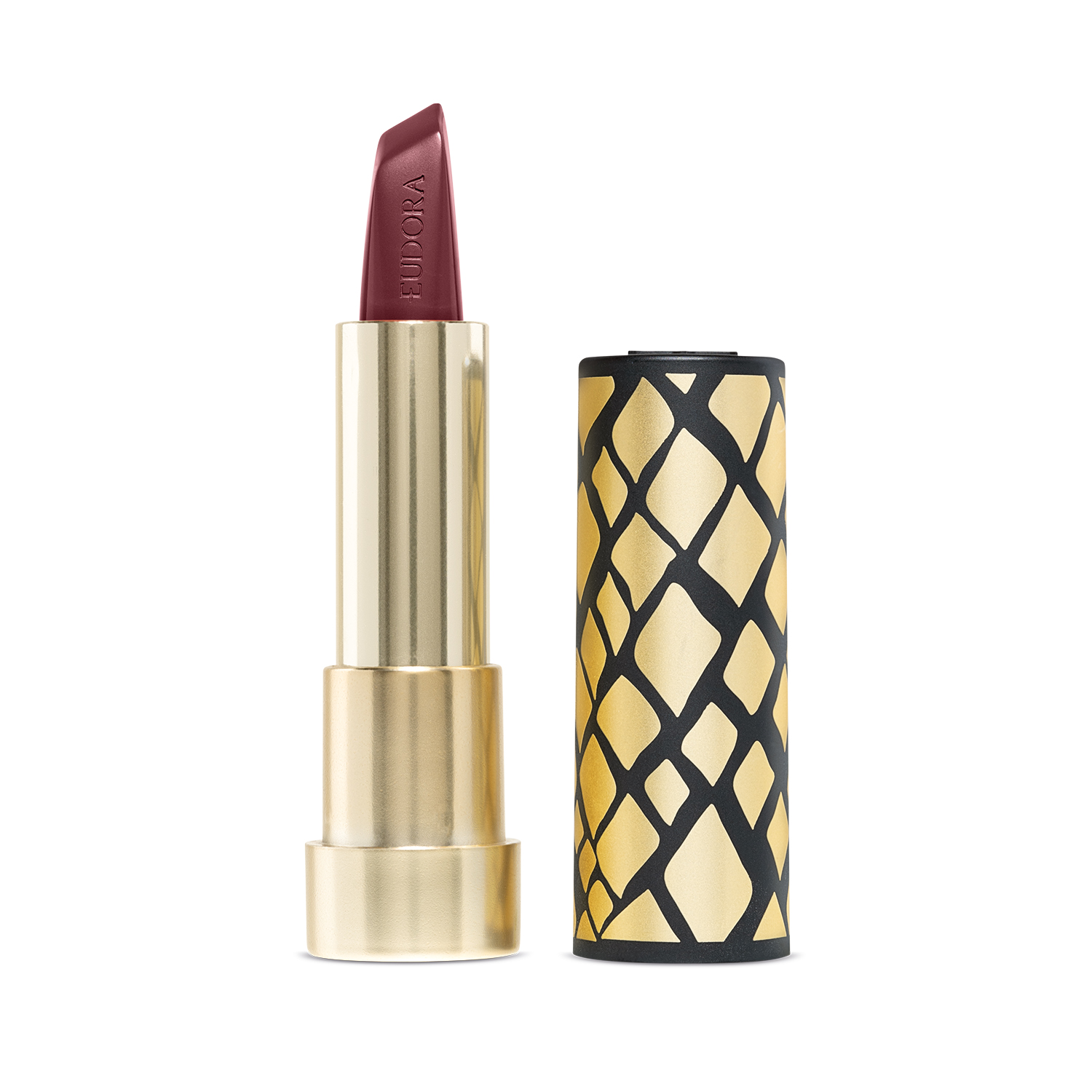 Combo Chique e Cheia de Atitude: Batom Vinho 3,4g   Case Preto