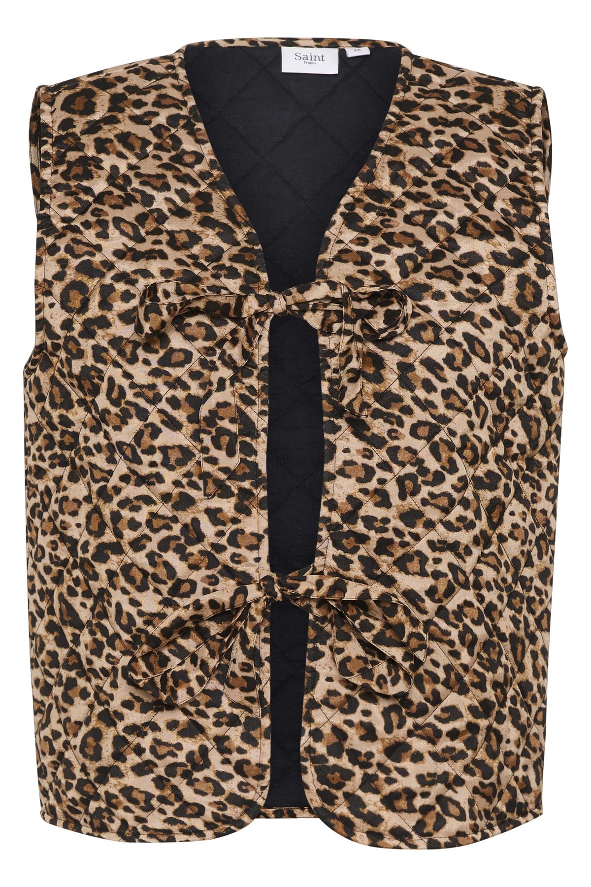Saint Tropez EvittaSZ Quilted Tie Fastening Gilet