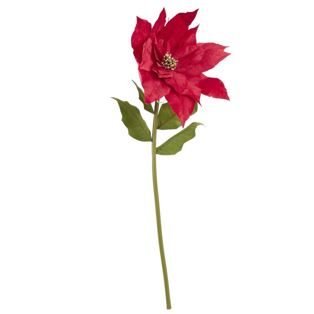 Fleur de No&euml;l artificielle XL poinsettia rouge H150cm
