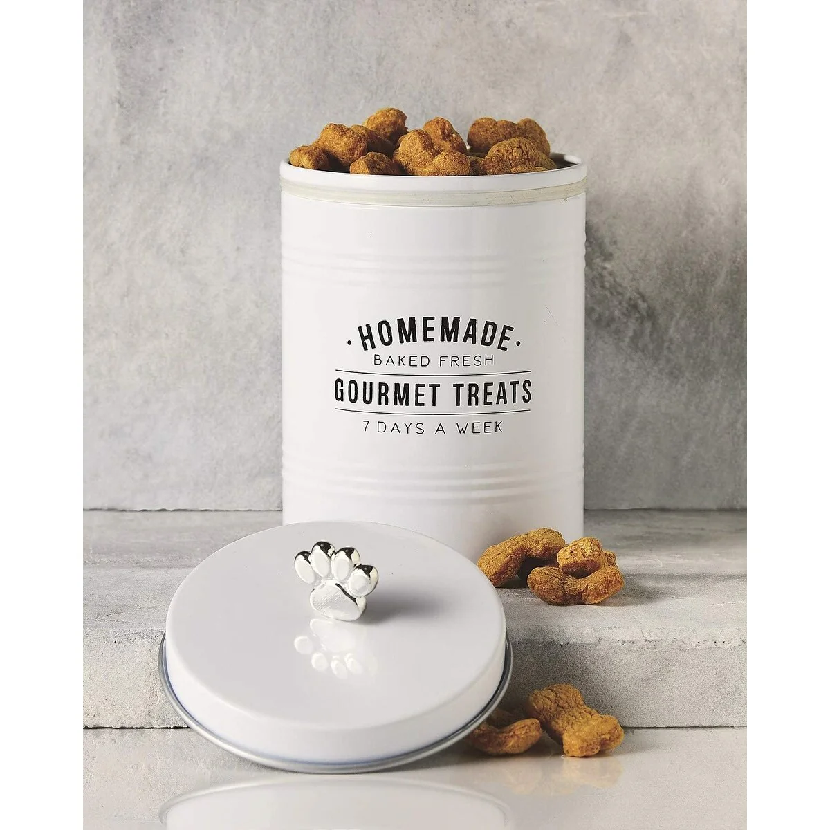 Amici Pet Gourmet Metal Food Canister - 72-Ounce