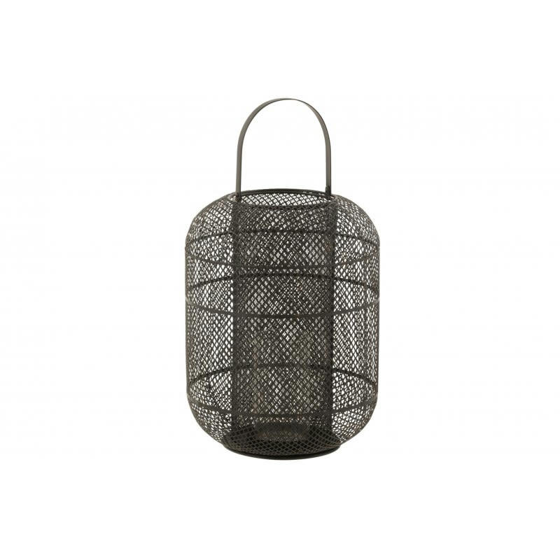 DONNY - Lanterne métal noir H36,5cm