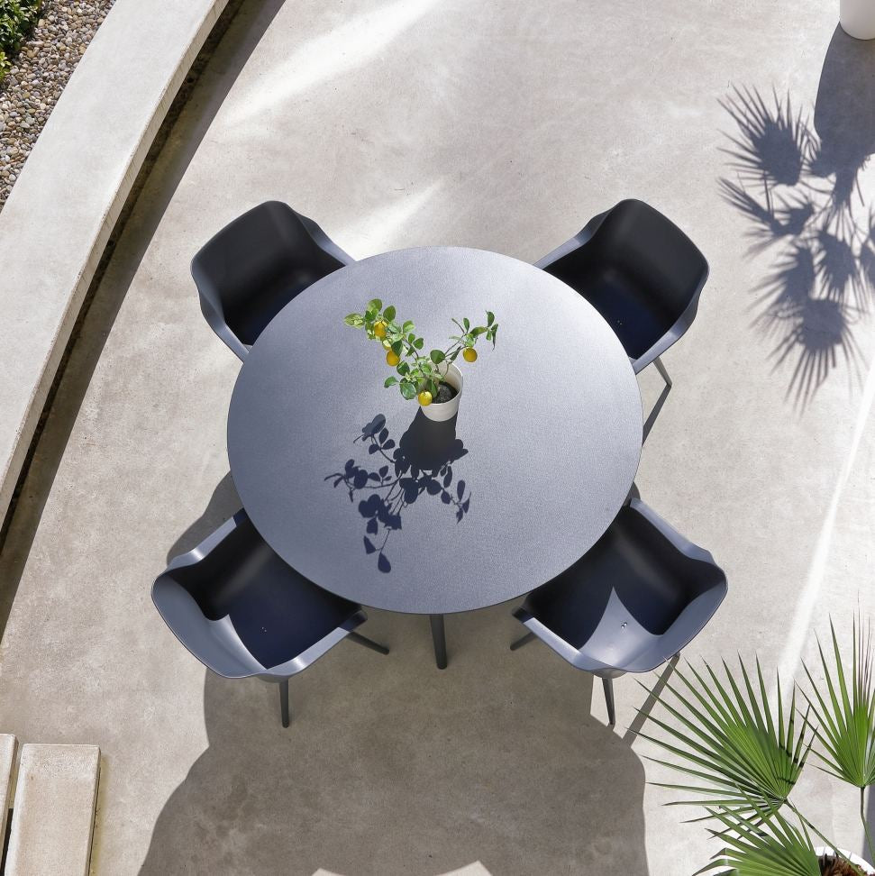 Hartman Sophie Studio HPL Tuintafel Ø 128 cm - Antraciet