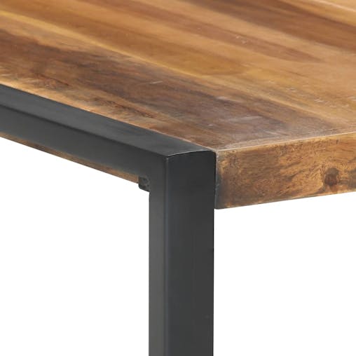 NNEVL Coffee Table 140x140x40 cm Solid Wood with Sheesham Finish