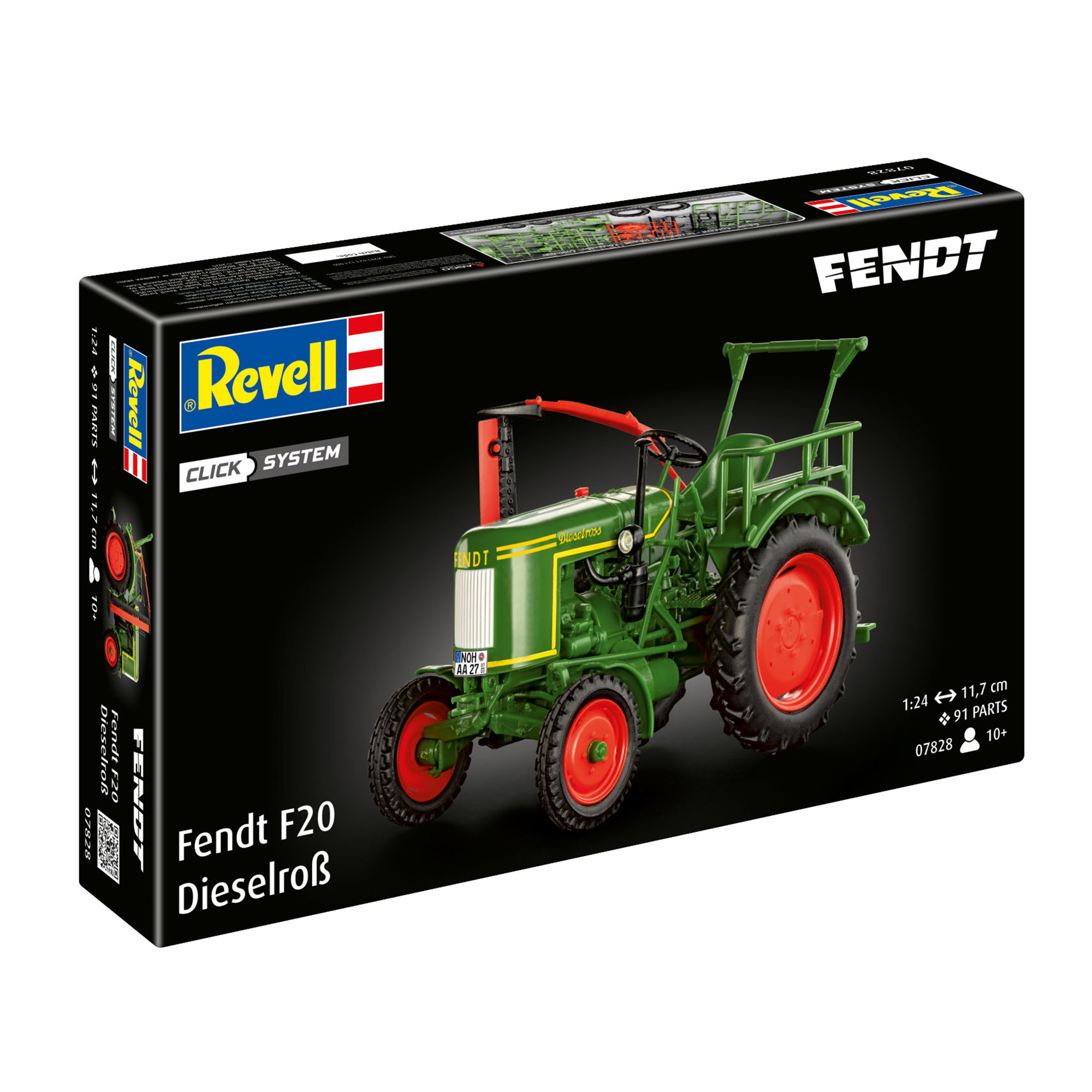 Revell Click System Fendt F20 Tractor Model Kit 1:24