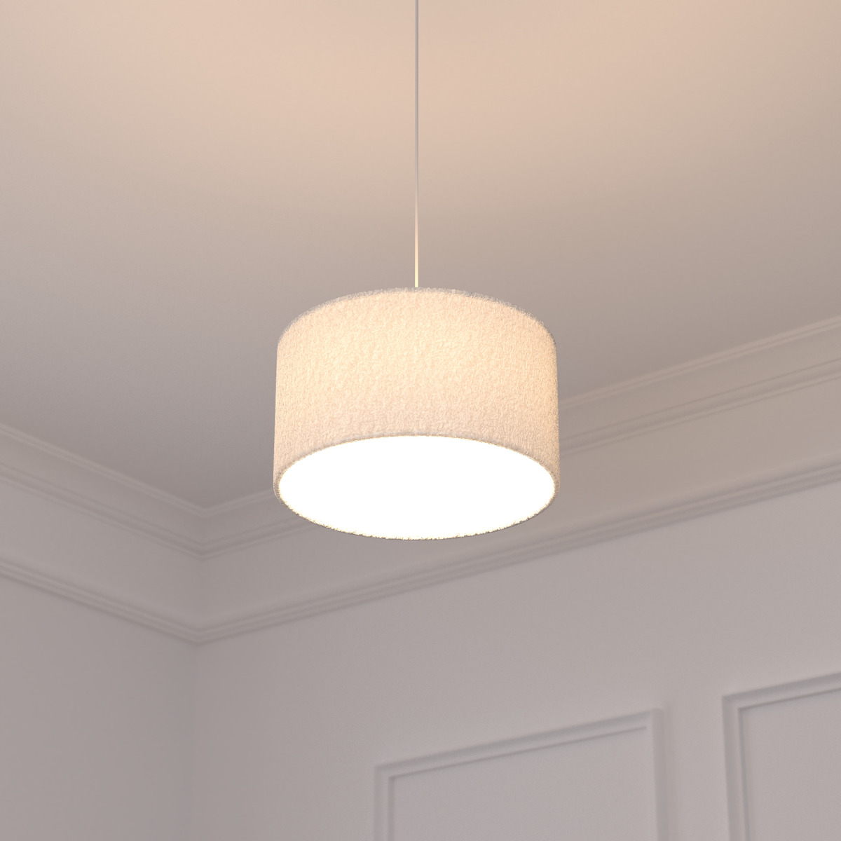 Terry lamp "Tina" White, D.37 cm