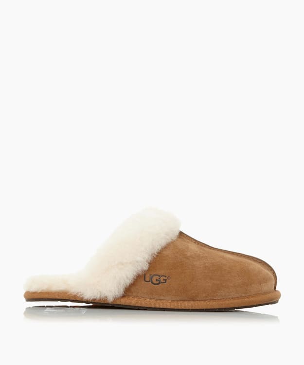 Scuffette Ii Tan - Sheepskin Cuff Slipper