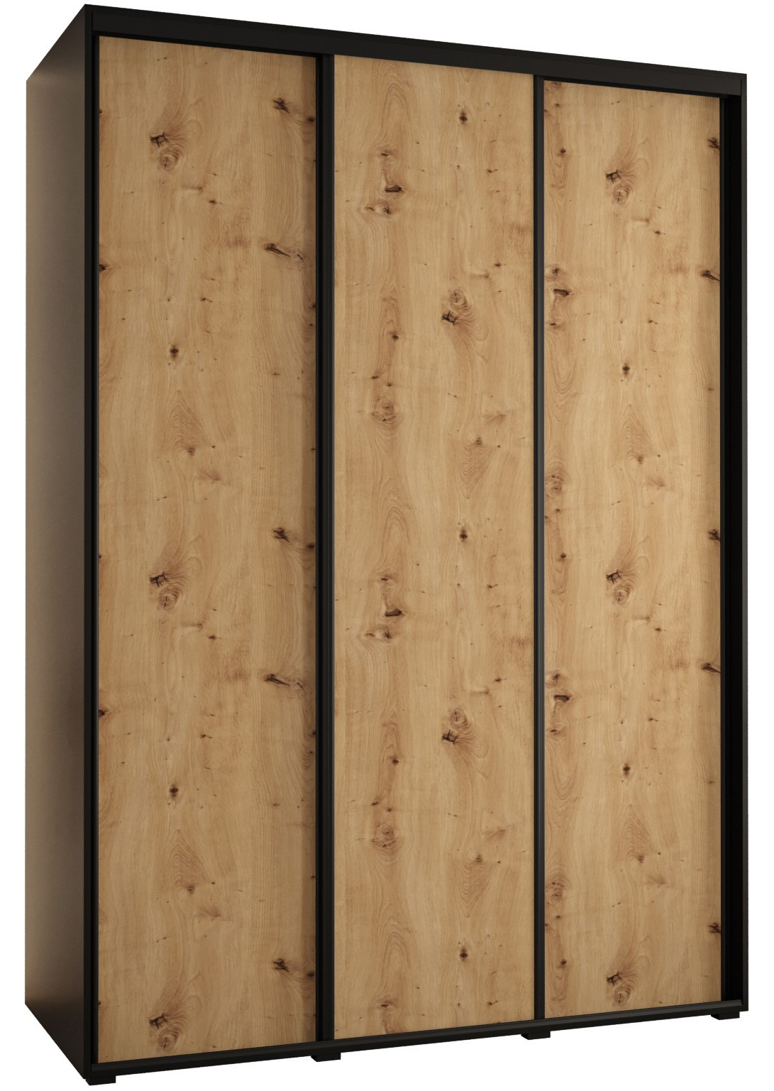 Szafa przesuwna 60 Cannes 1 170 czarny artisan czarny