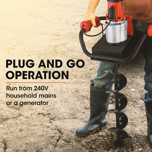 NNEMB 1500W Electric Post Hole Auger Digger