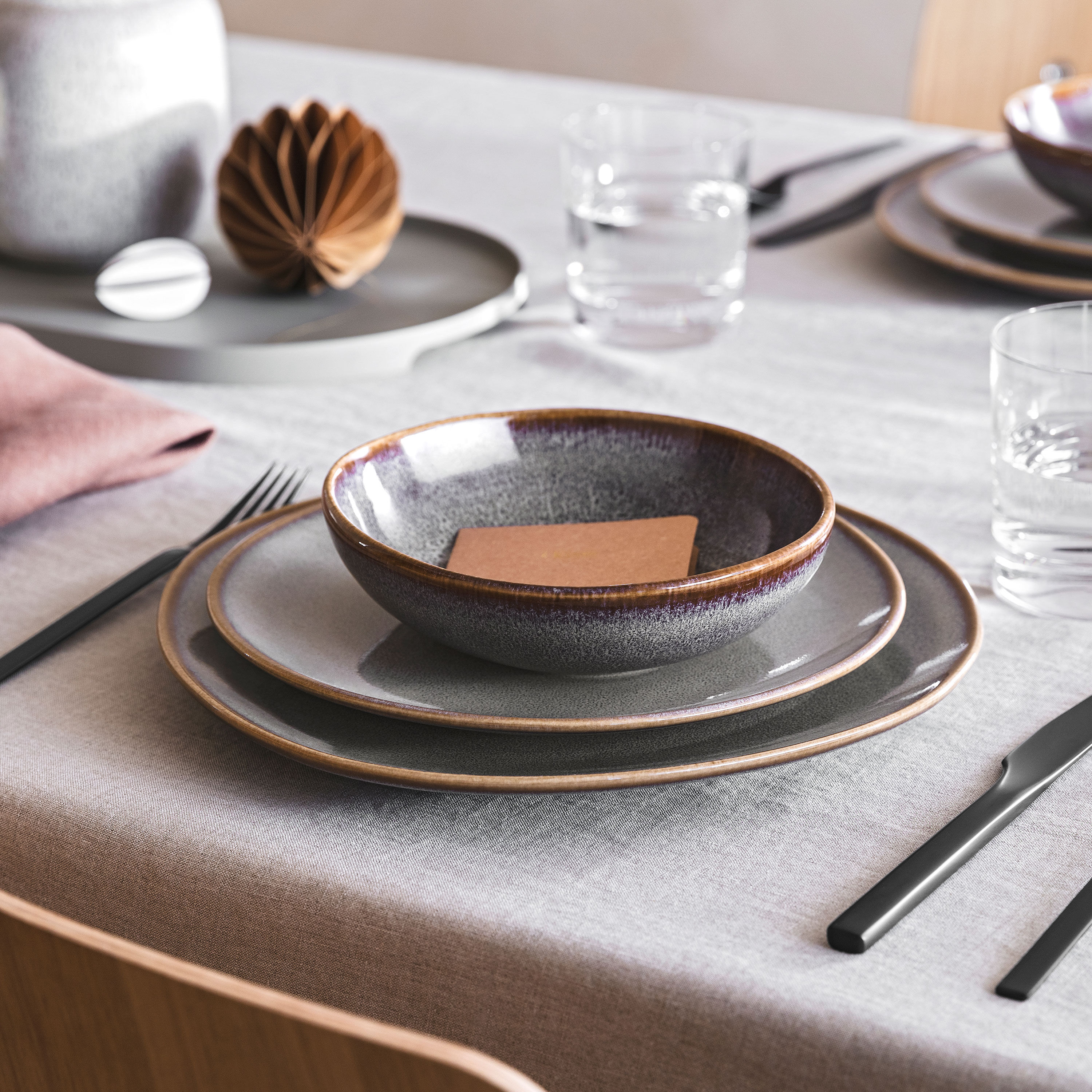 Lave Cereal bowl - Beige, 12.9 oz, stoneware