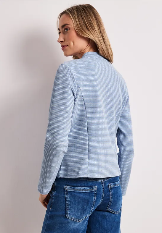 Blazer mit Struktur aus Jersey