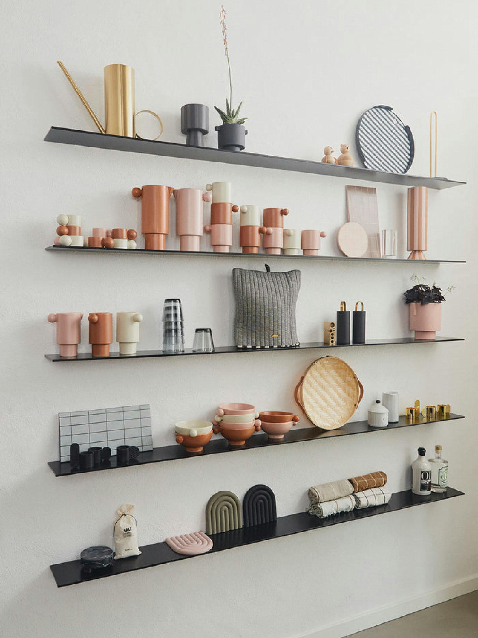 INKA - Pot anthracite en grès Ø10,5xH10,5cm