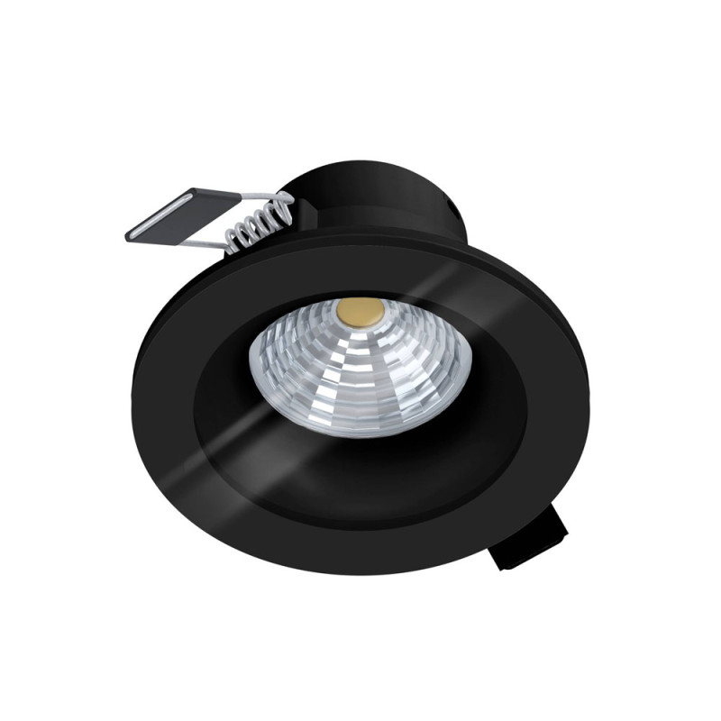 Spot encastrable LED Salabate noir dimmable blanc chaud Ø 8,8 cm 6 W EGLO