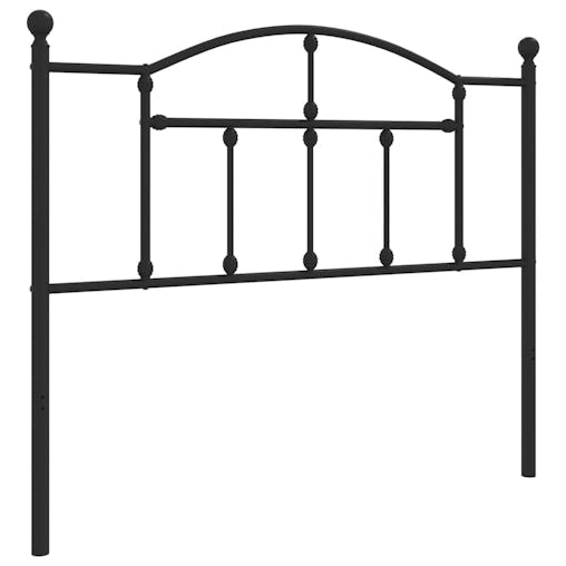 NNEVL Metal Headboard Black 107 cm