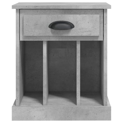 NNEVL Bedside Cabinets 2 pcs Concrete Grey 43x36x50 cm