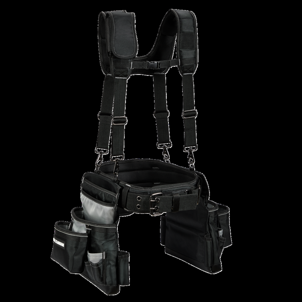 MAXIMUM Framer's Tool Belt w/ 19 Pockets & Rig