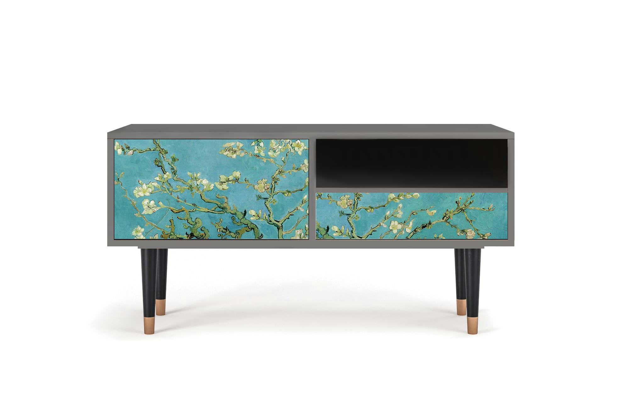 ALMOND BLOSSOM BY VAN GOGH - Meuble TV  bleu 1 tiroir et 1 porte L 115 cm