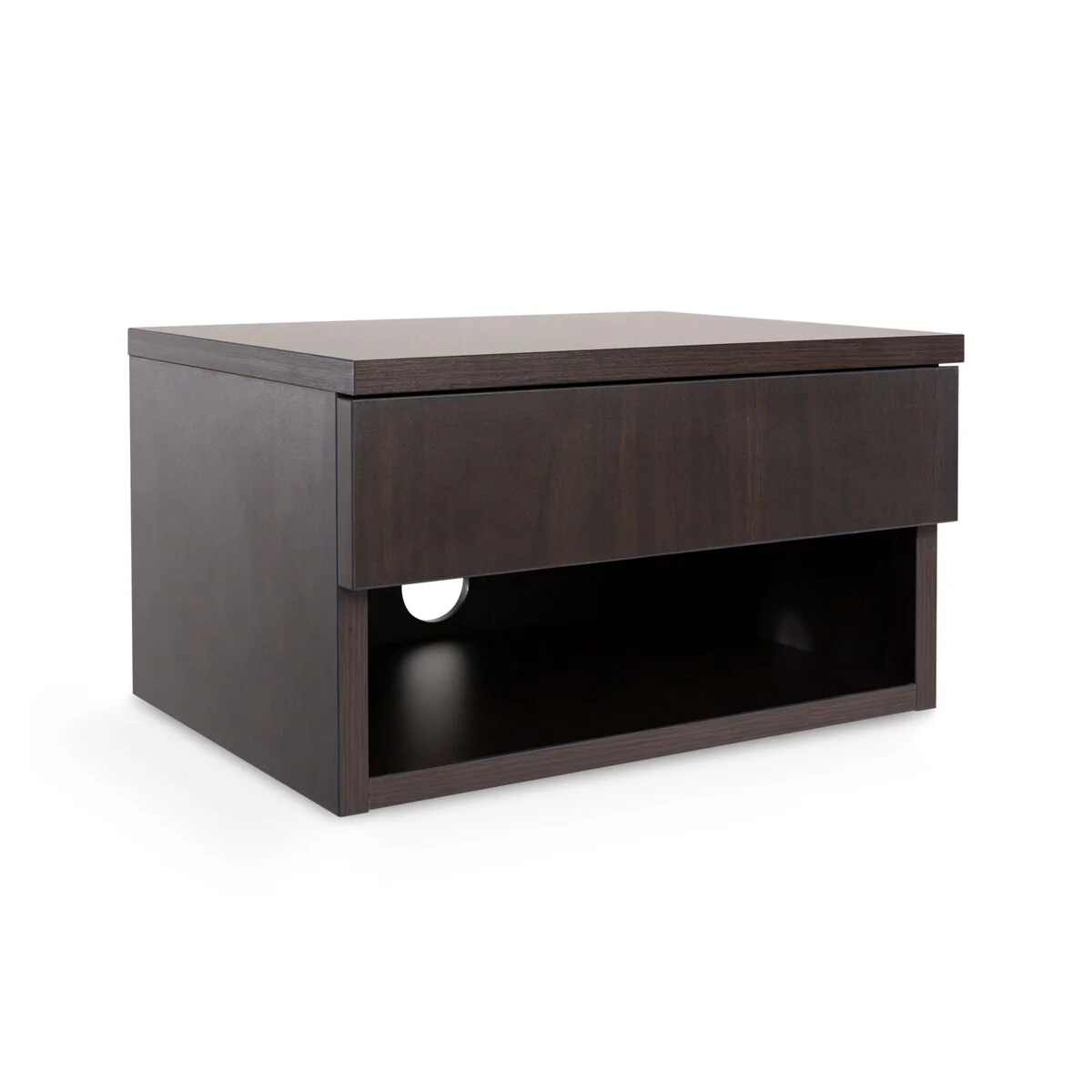 Celerie 15.71 Mid-Century Modern Floating Wall Mounted Nightstand with Soft-Close Drawer and Cable Hole, by JONATHAN Y