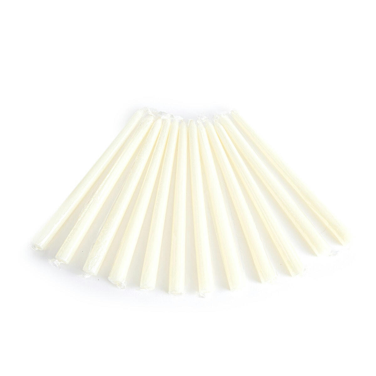 Lot de 12 bougies lisses H25 cm, Caspar