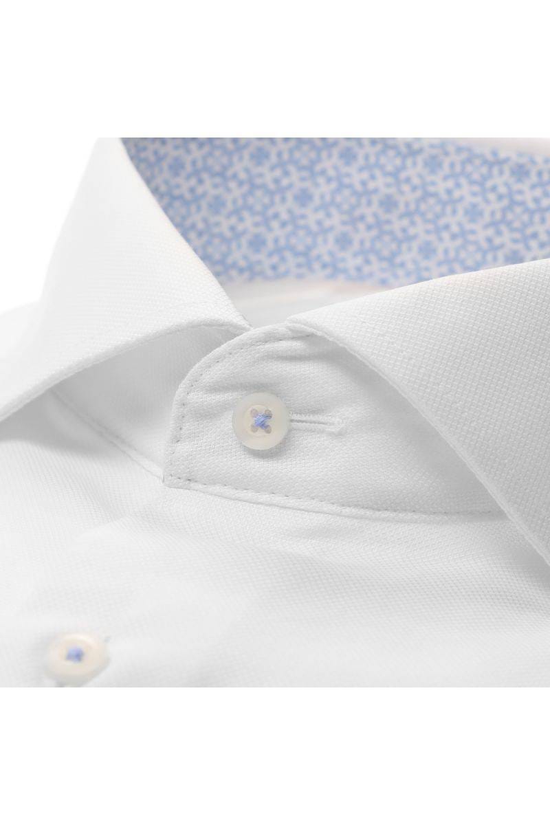 ETERNA Performance Modern Fit Tencel Hemd weiss, Strukturiert