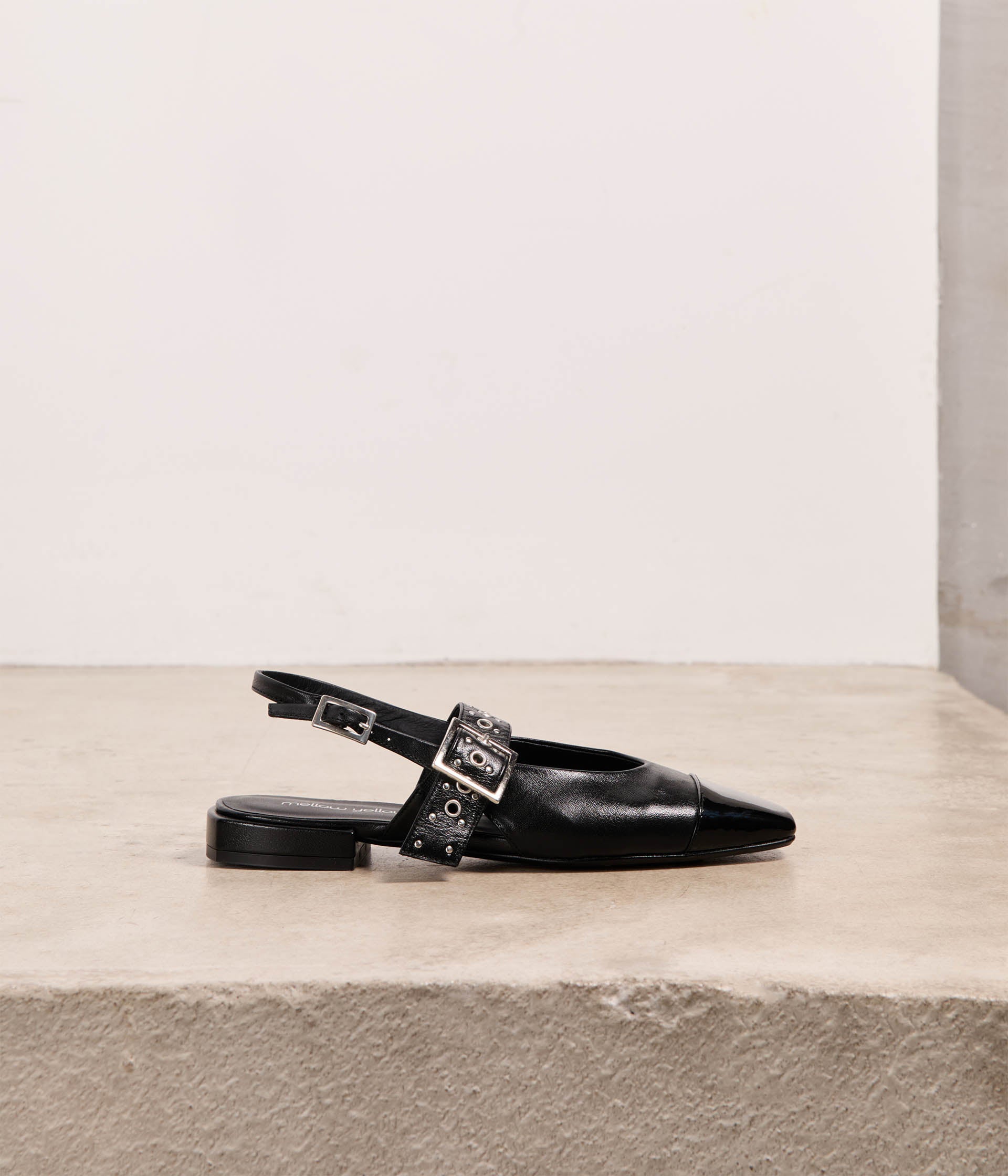 Slingbacks noires Mirabelle