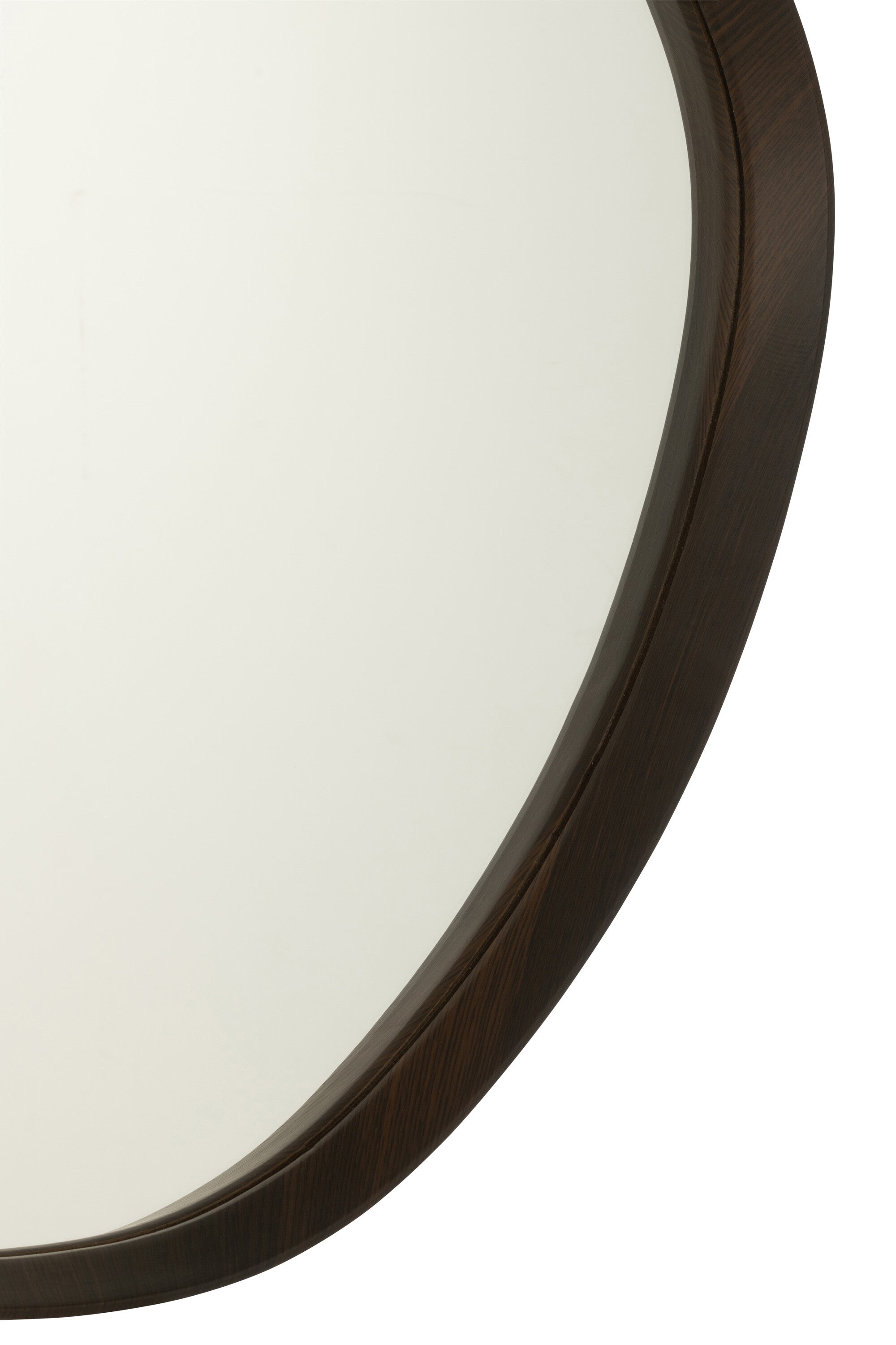 J-Line spiegel Abstract - hout/glas - donkerbruin - small - 70 x 61 cm