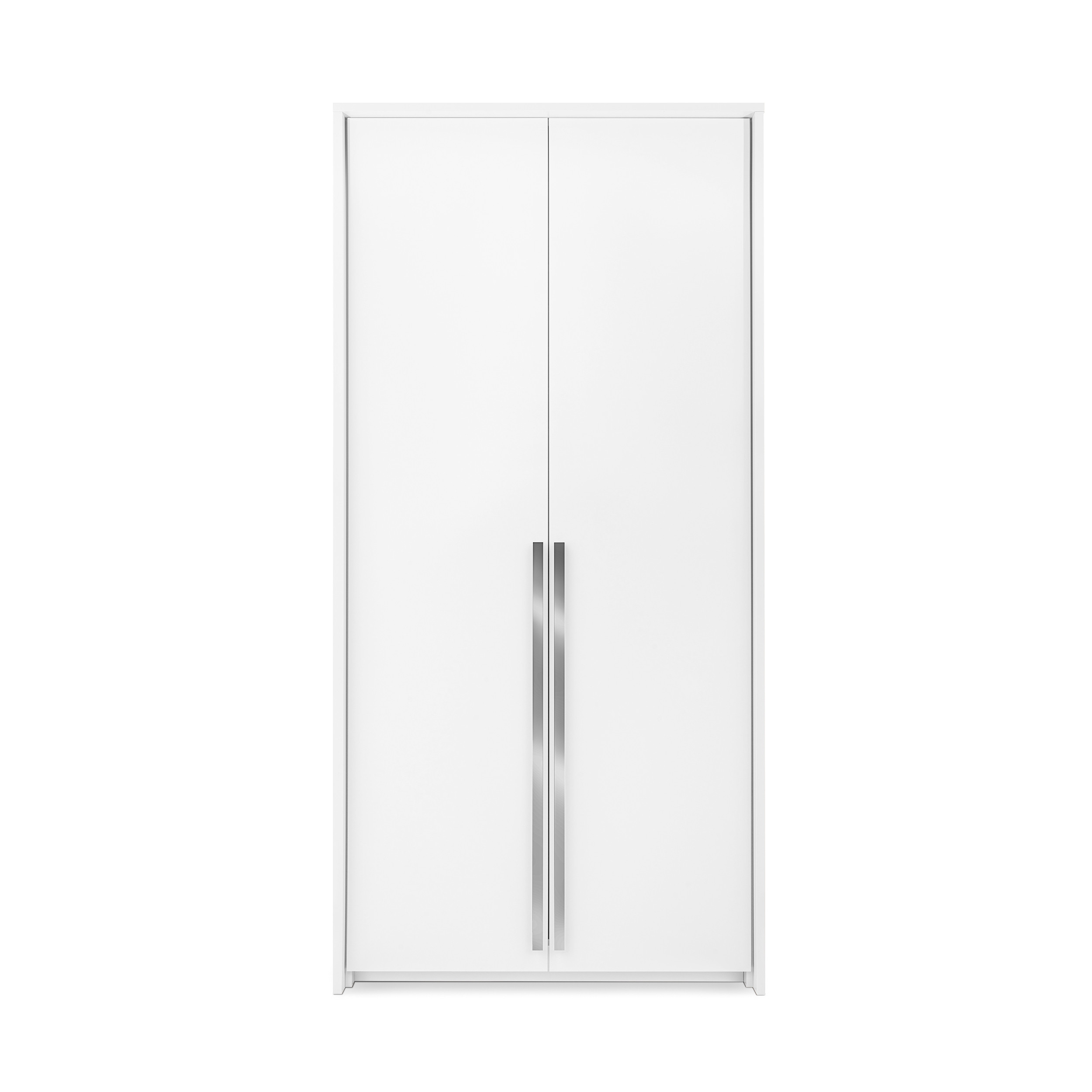 Szafa GIANA 105 cm 2-Drzwiowa Biała – Szafa z Drążkiem