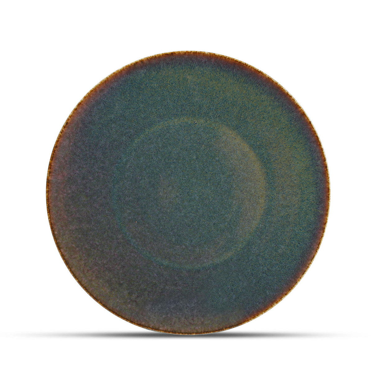 Bonbistro - Plat bord 27cm groen Cirro - Set van 6