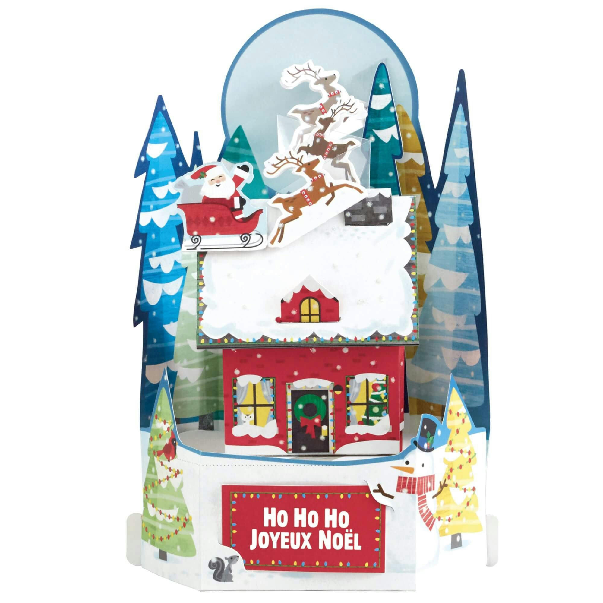 - Carte de voeux noël pop-up 3d père noël
