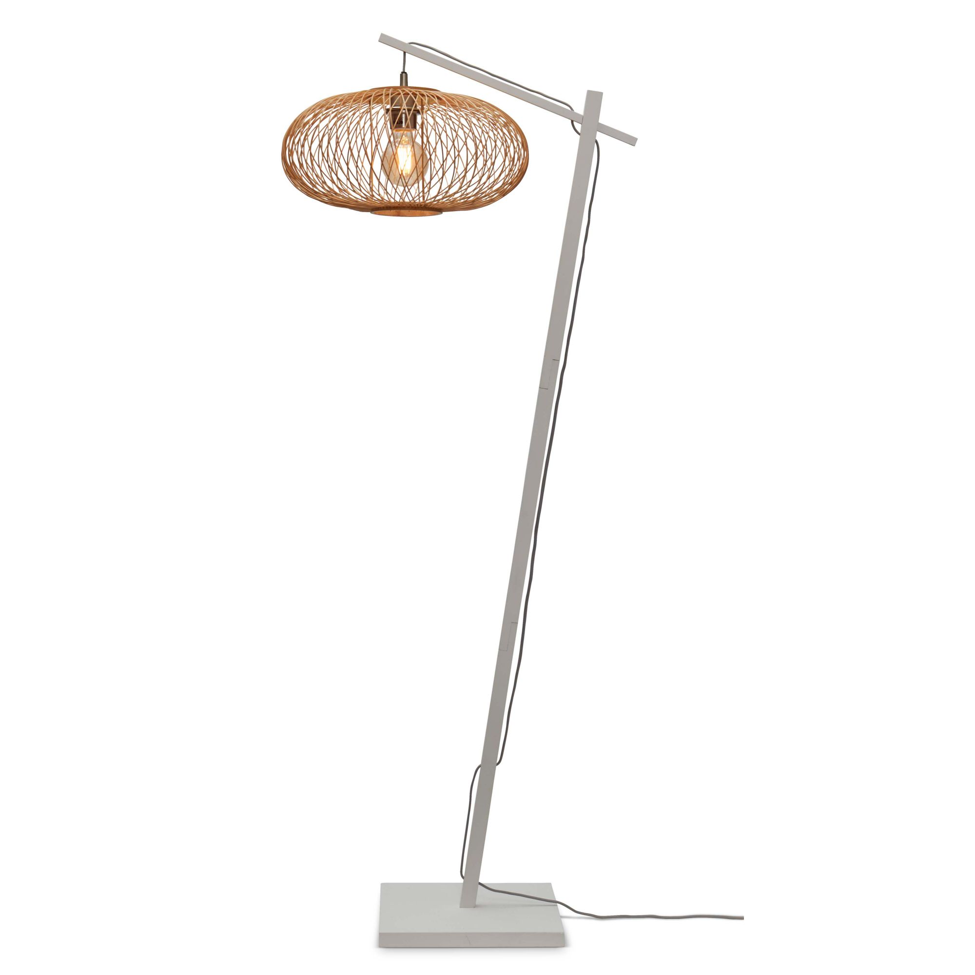 GOOD&MOJO vloerlamp Cango - wit - Ø40cm