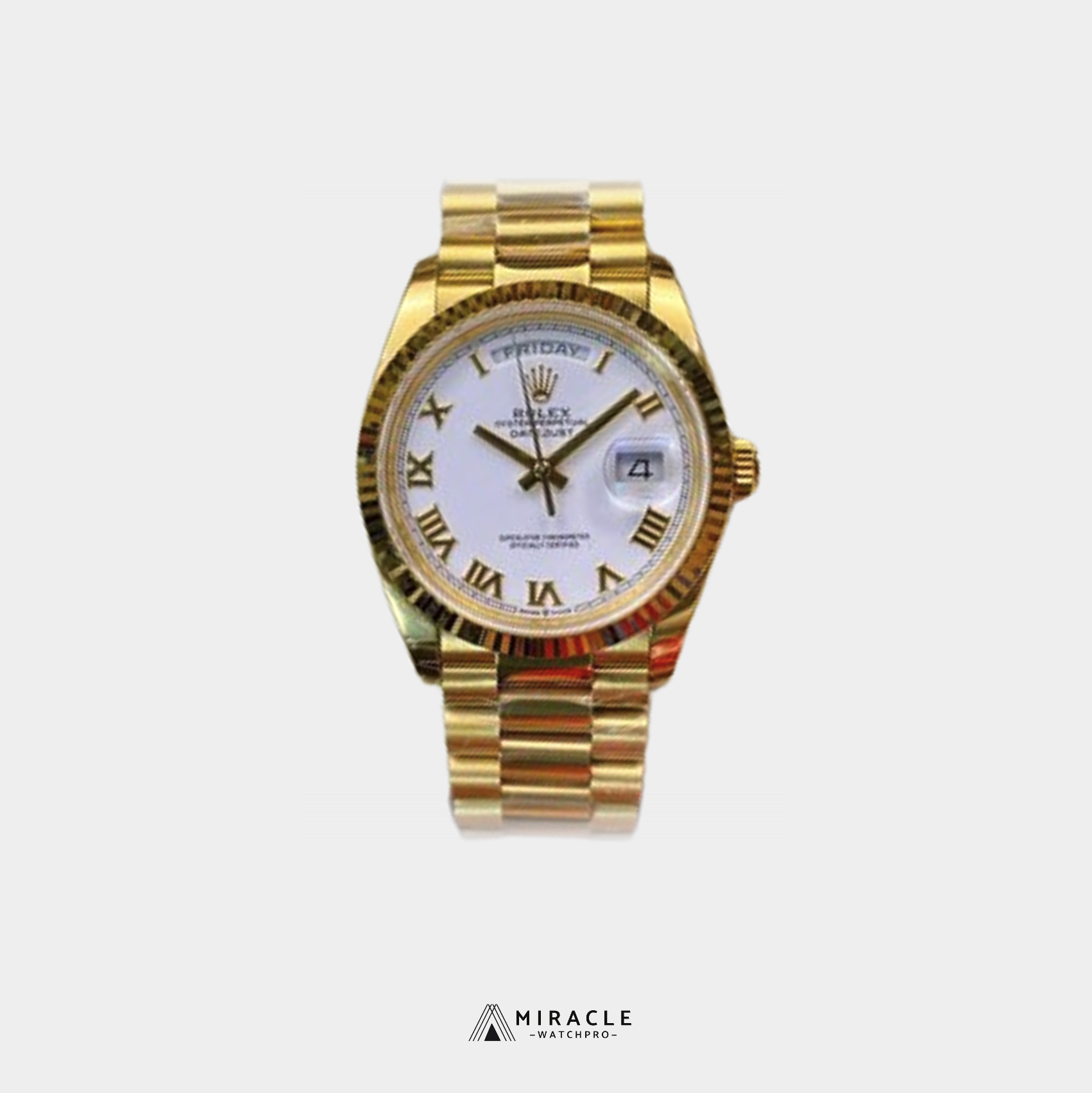 ROLEX-DAY DATE-REF.M128238-ELITE CLONE-36MM(White Dial)-Replica Watch