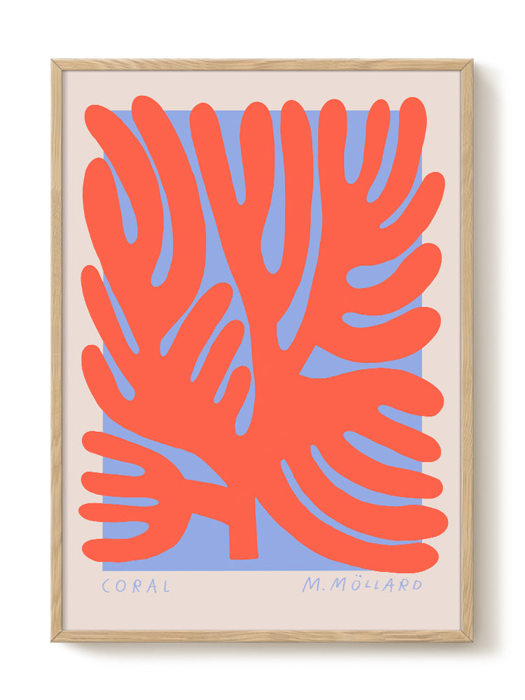 Madelen - Coral - PSTR studio Kunst Poster