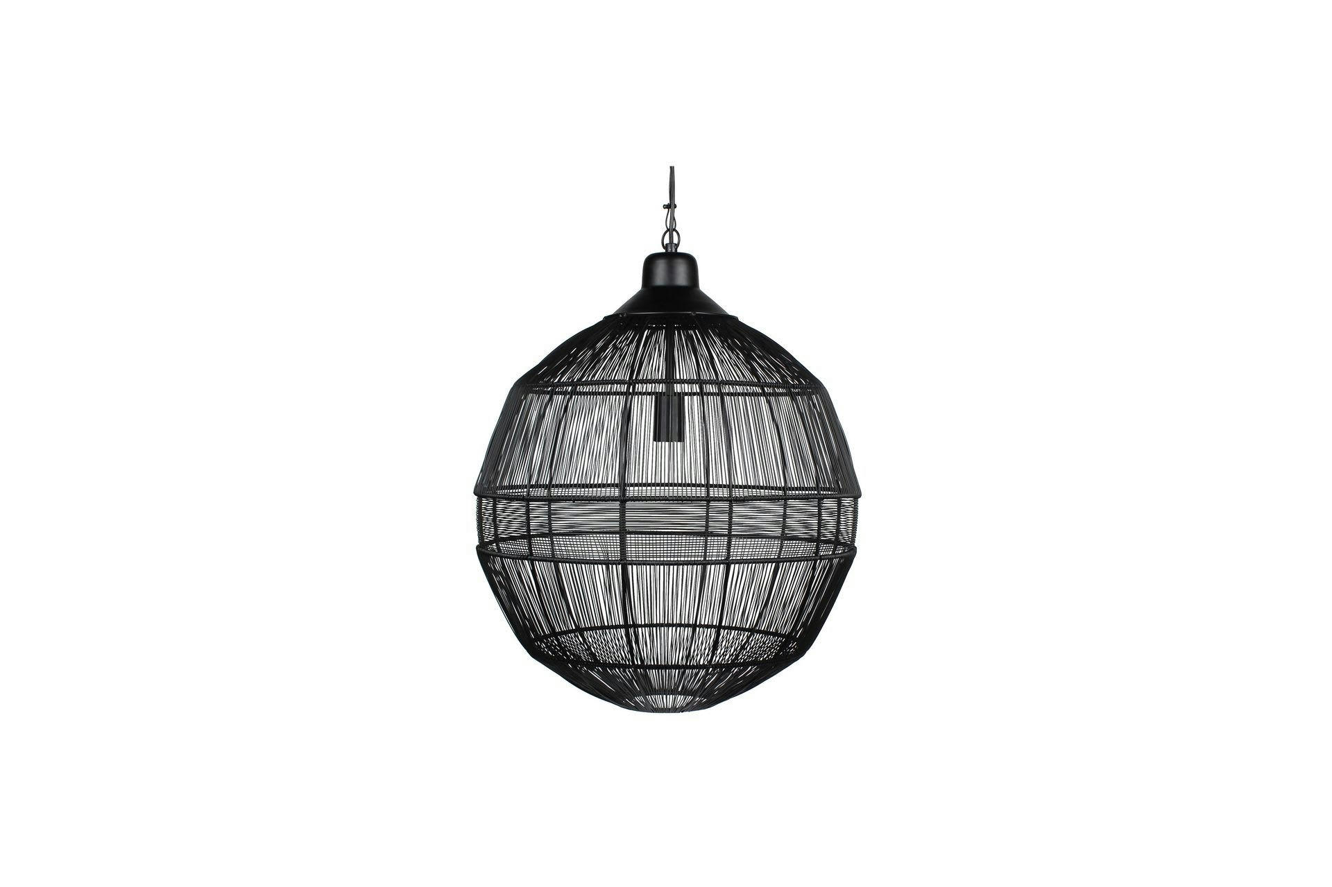 ENES - Suspension lampe en métal noir