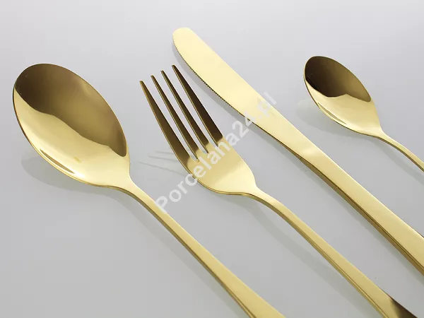 Komplet sztućców 24 cz. na 6 osób PINTINOX - Royal Gold (2.0 mm) 23.2CR0.7091.K24