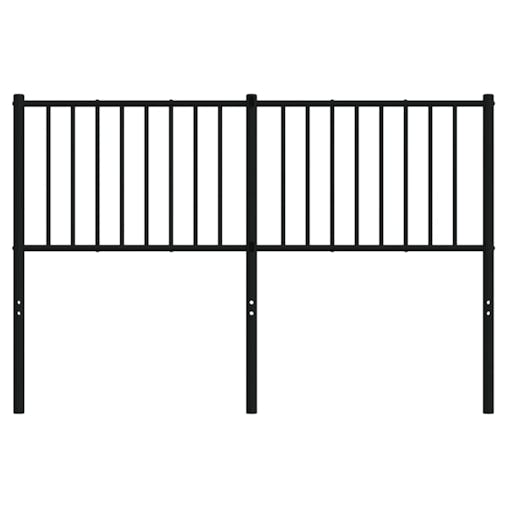 NNEVL Metal Headboard Black 137 cm