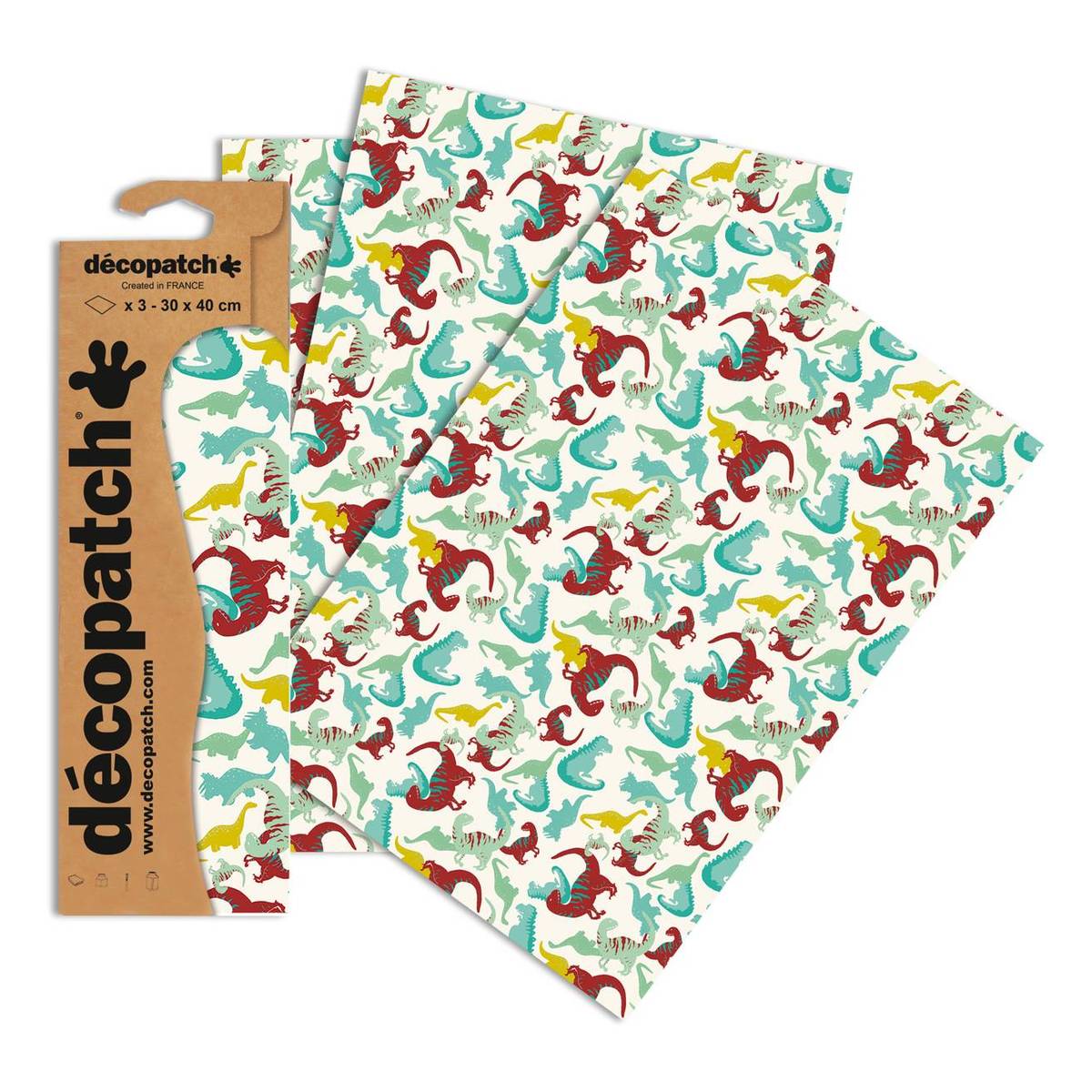 Decopatch Dinosaurs Paper 3 Sheets