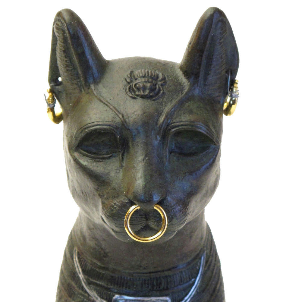 GAYER-ANDERSON - Grande statuette chat de Gayer-Anderson H26cm