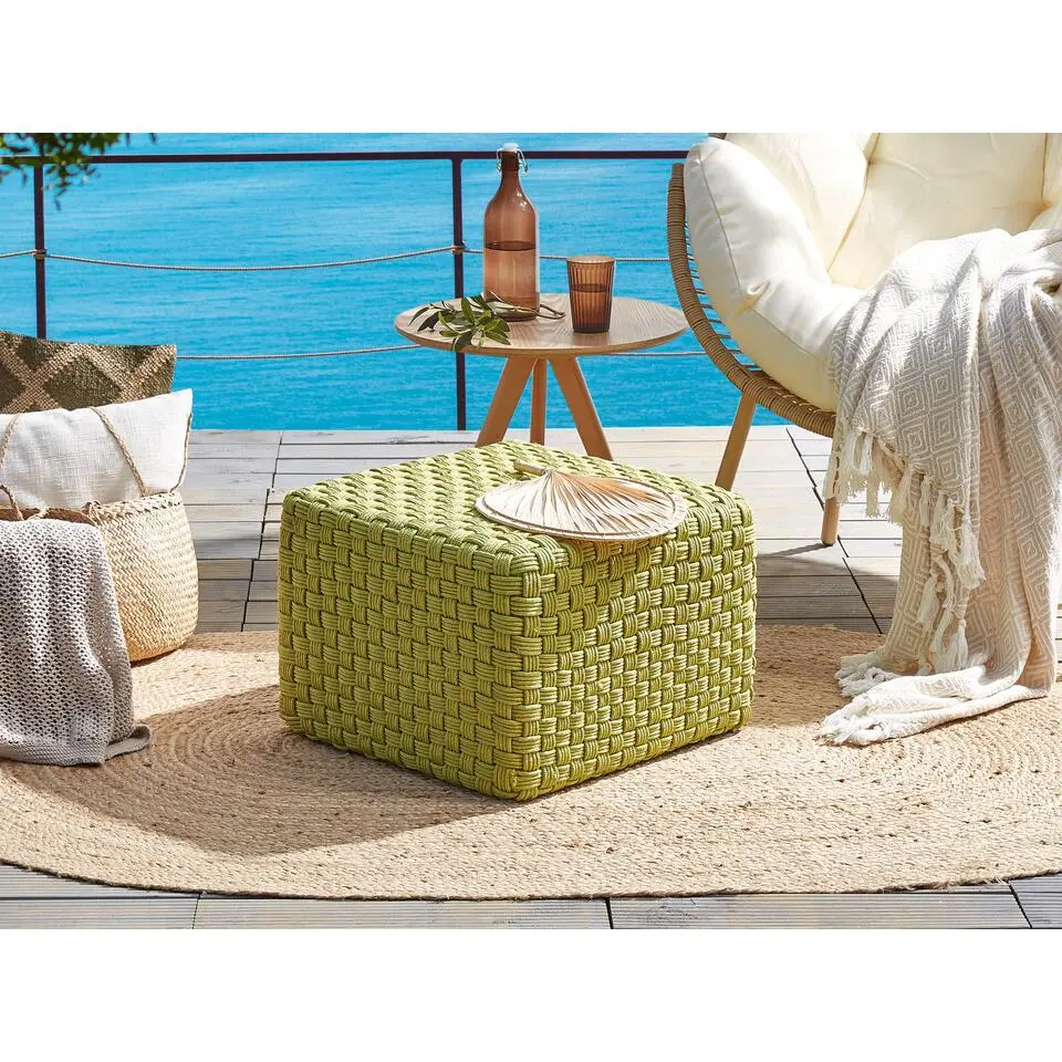 NALLI - Buitenpoef - Groen - Synthetisch materiaal