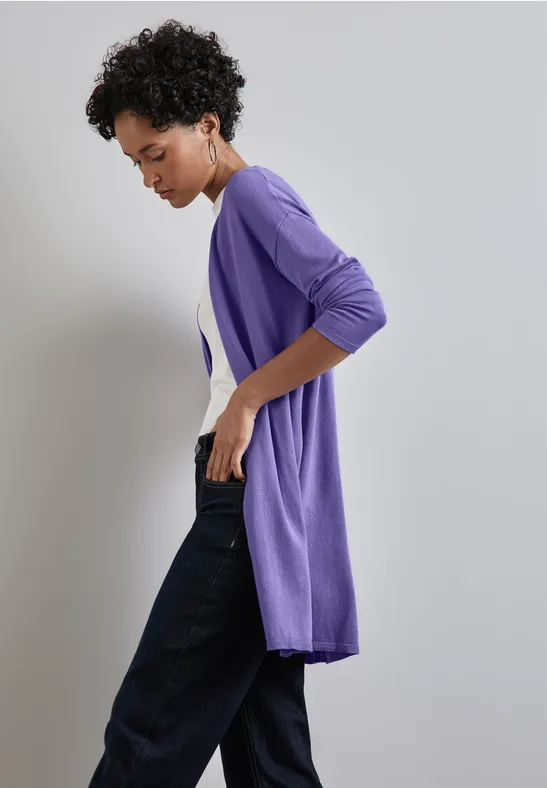 Langer Feinstrickcardigan