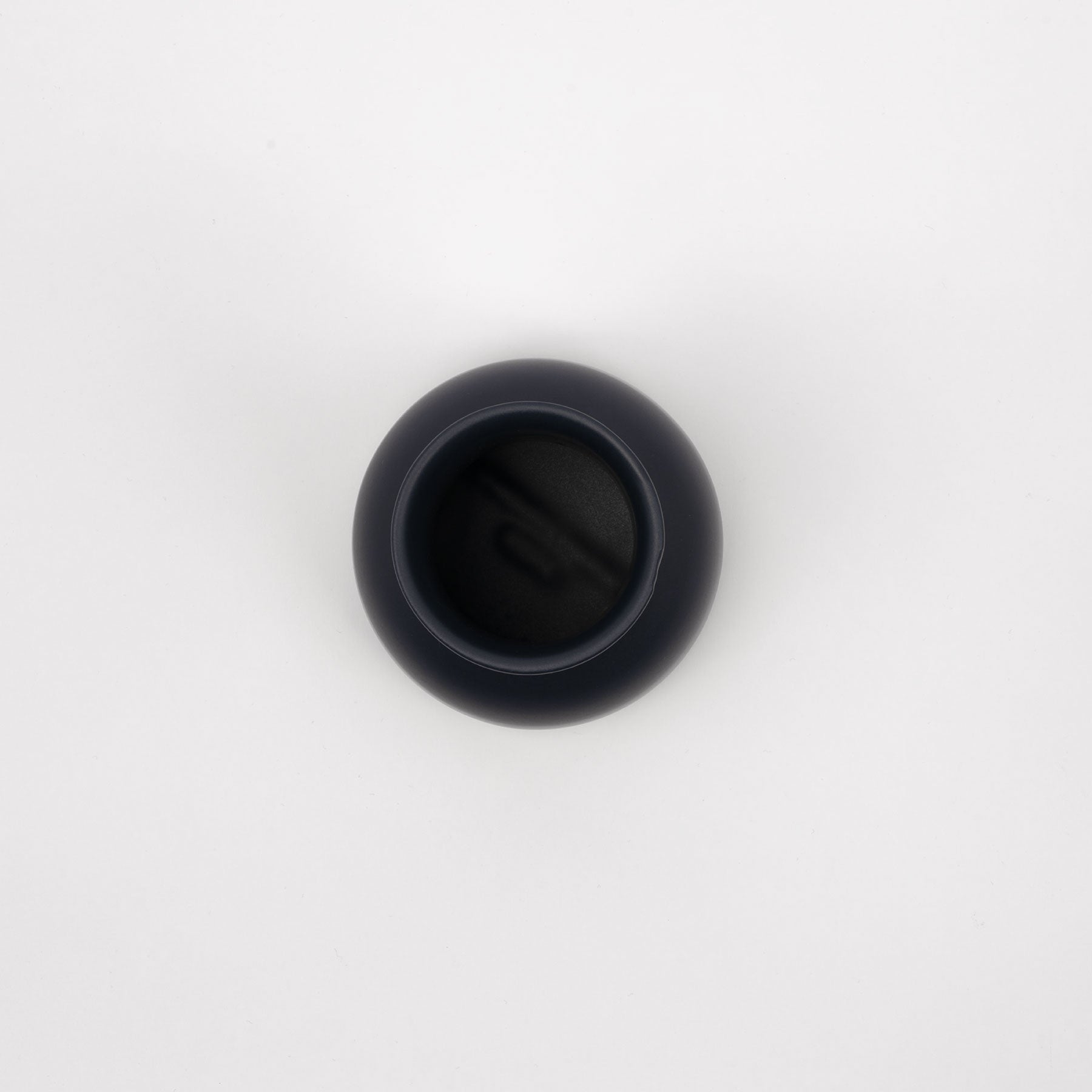 Dark Blue Sculptural Carafe - Tall-Neck Ceramic Pitcher